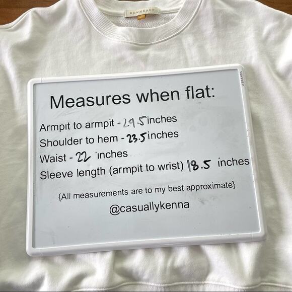 Downeast Basics | Tyler Pullover White Sweatshirt Awaken Adventure Sun Arch Top - Picture 4 of 9